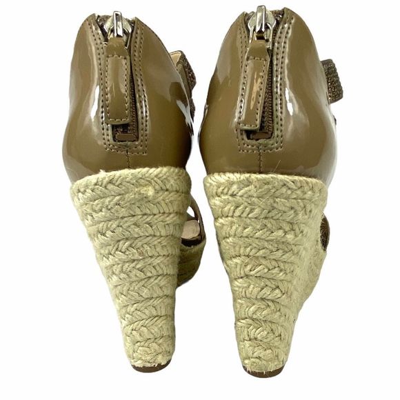 Enzo Angiolini Wedge Sandals Bronze - Picture 10 of 16